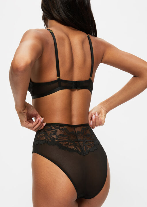Ever Yours Lace High Waisted Brazilian Knickers image number 1.0