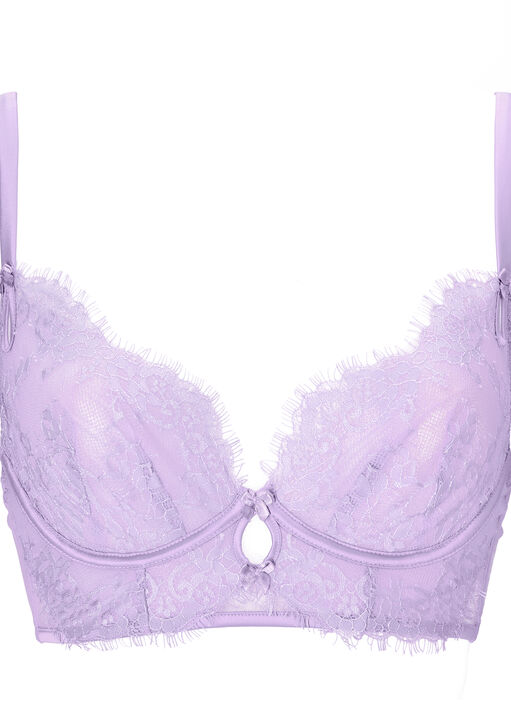 Blissful Non Pad Long Line Plunge Bra image number 4.0