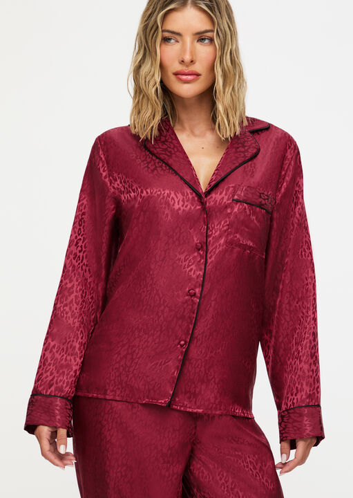 Signature Satin Long Pyjama Set image number 1.0