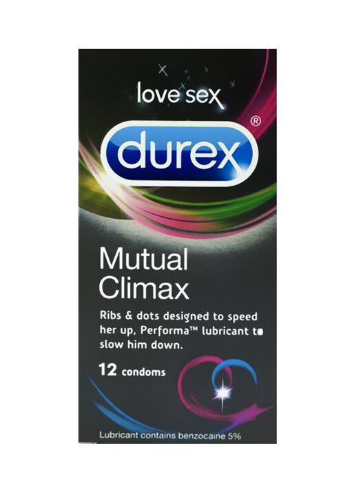 Durex Mutual Climax Condoms, Size 12