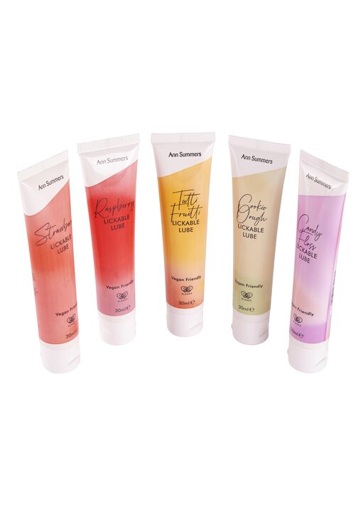 Ann Summers Red Flavou Lickable Lubricants Gift Set 30Ml - Pack Of 5,