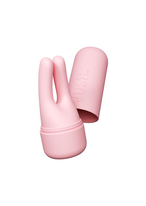 Vush Swish Compact Rechargeable Pink Dual Tip Clitoral Vibrator - Image 4