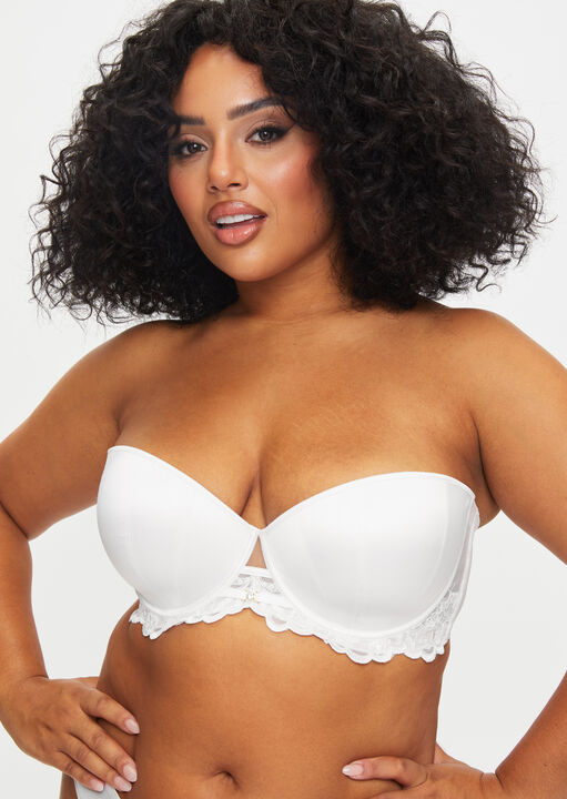 Ann Summers White The Icon Padded Fuller Bust Multiway Balcony Bra, 32Ff