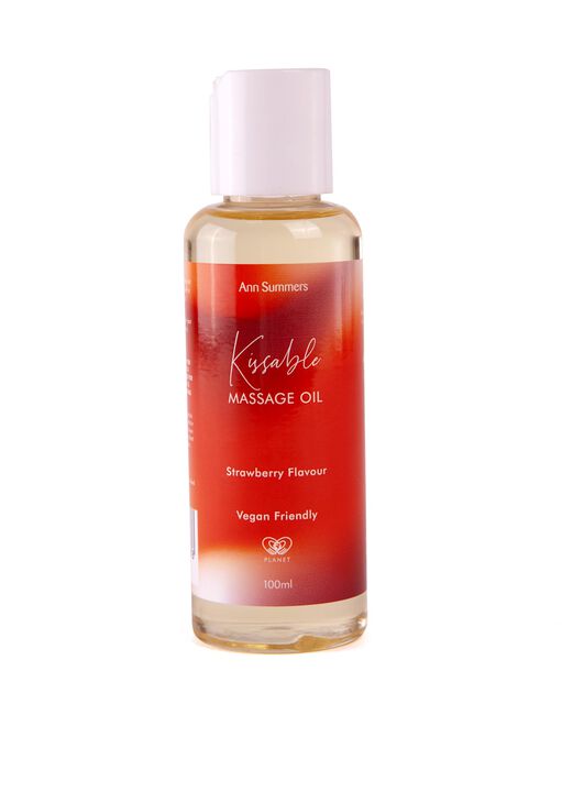 Ann Summers Red Kissable Strawberry Flavou Massage Oil 100Ml,