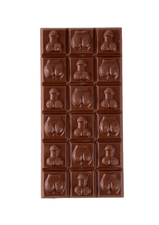 Ann Summers Willy & Bum Milk Chocolate Bar Rude Edible Sweets 90G,