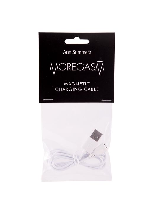 Moregasm+ White Magnet To Usb Charging Cable,