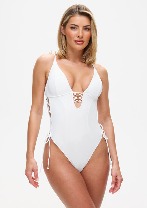 Ann Summers Miami Dreams Swimsuit, White Size 16
