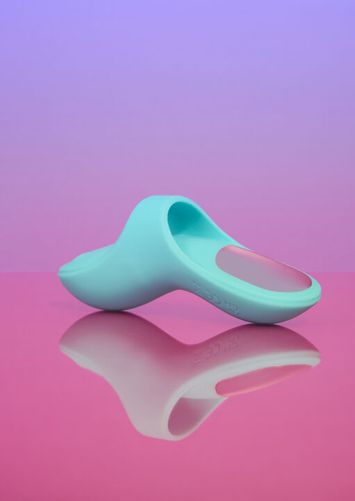 Self Love Blue 10-Function Silicone Finger Vibrator,