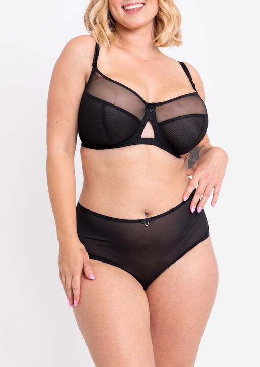 Curvy Kate Black Victory Balcony Bra, 32E