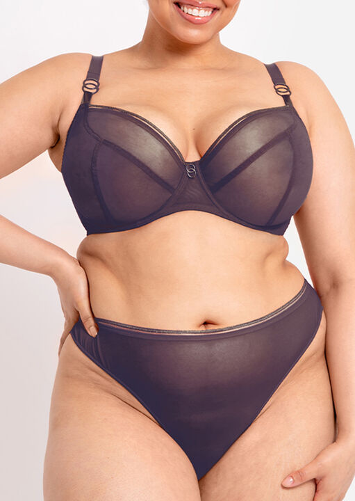 Curvy Kate Purple Lifestyle Plunge Bra, 36Dd