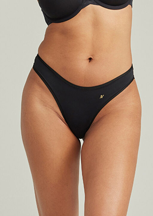 Nudea Nude A The Dipped Thong, Black X S