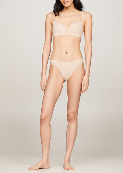 Tommy Hilfiger Pink Tailored Comfort Wireless Push Up Bra, Pale 34B