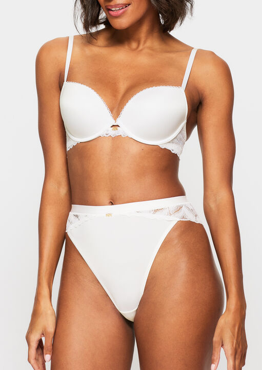 Knickerbox White Harper Smooth Padded Plunge Bra, 36E