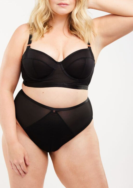 Oola Black Soft Mesh Hw Brief, 14-16