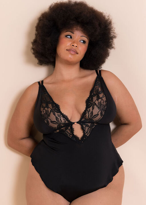Curvy Kate Black Embrace Teddy, M
