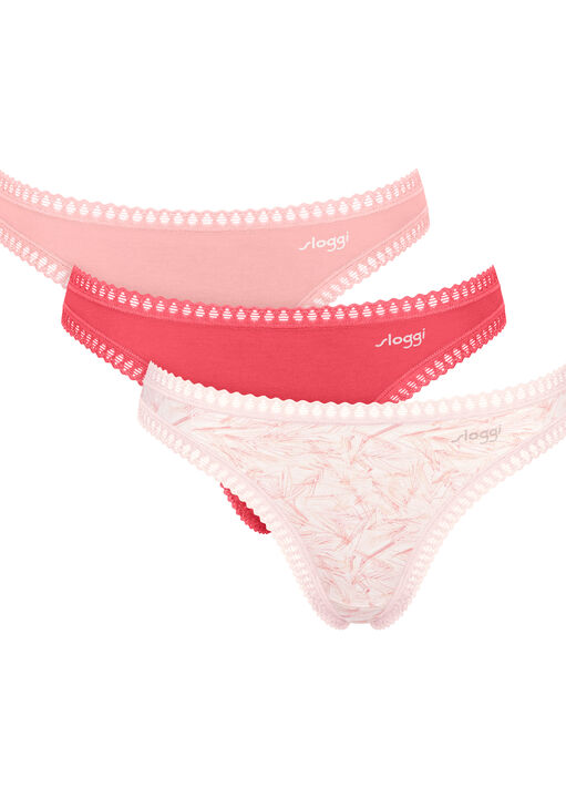 Sloggi Pink Go Crush 3 Pack String, X L