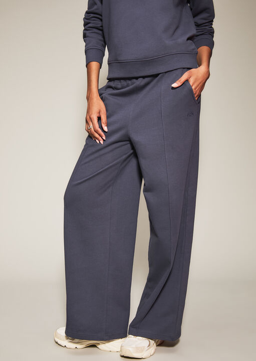 Knickerbox Blue Jessica Sweat Wide Leg Trouser, 8