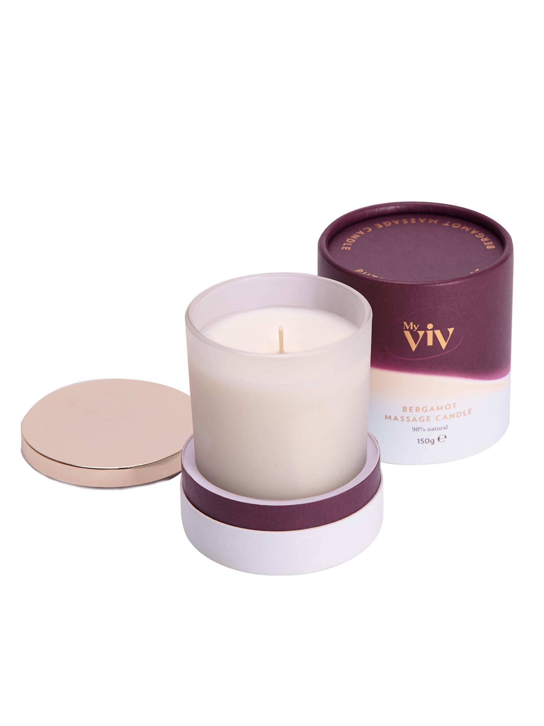 Gently fragranced with relaxing lavender and calming amber, this luxurious My Viv candle creates a sensual atmosphere for you to enjoy.