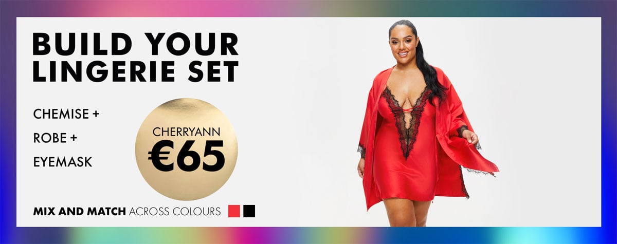 Build Your Lingerie Set - Bra + Knickers + Hold Ups