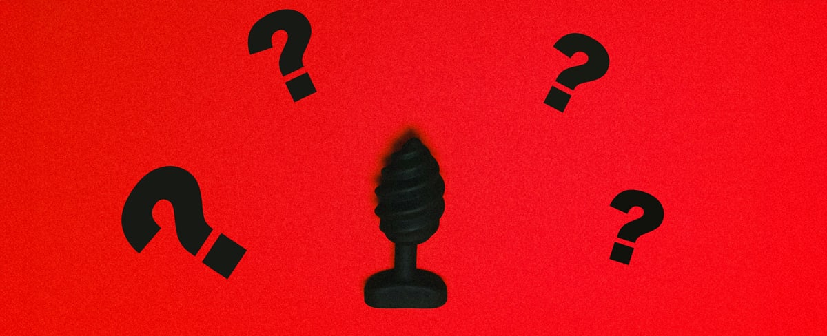 Butt plug and question marks