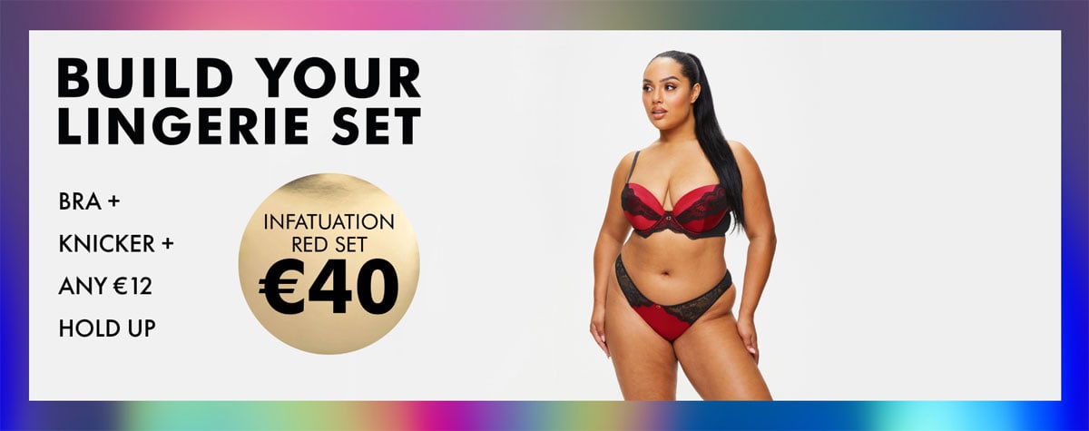 Build Your Lingerie Set - Bra + Knickers + Hold Ups