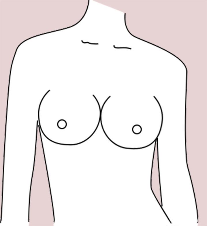 Round breast shape