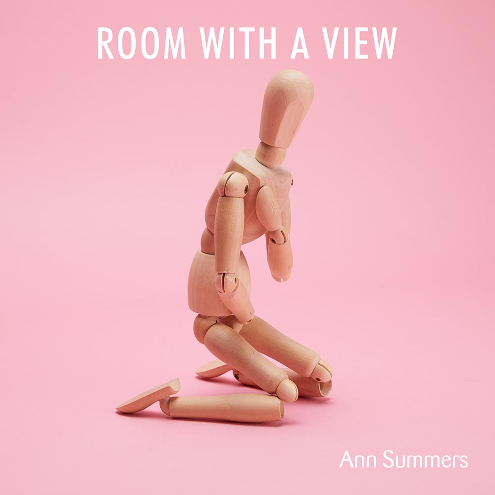 Wooden doll in the position Room with a View