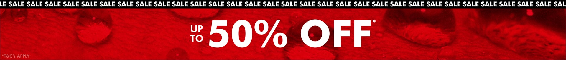 Sale Up to 50% Off