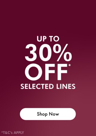 30% Off Selected Lines