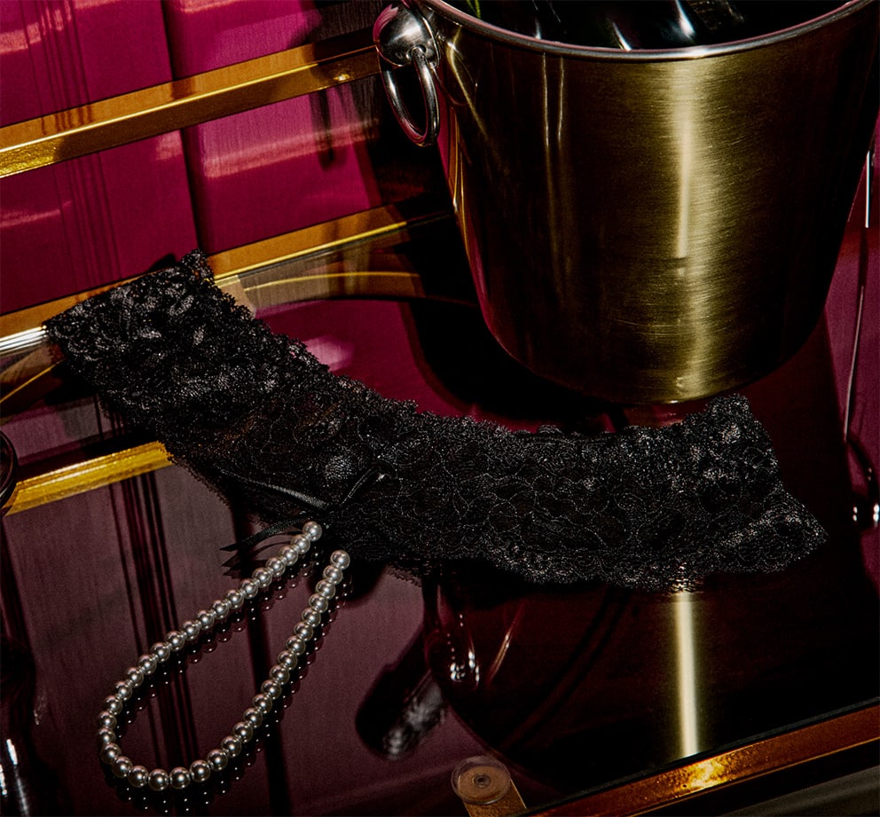 Close up image of erotic lingerie from Ann Summers