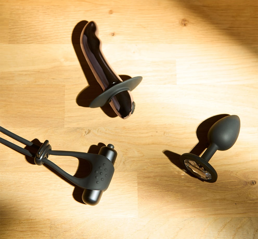 Assortment of male sex toys at Ann Summers